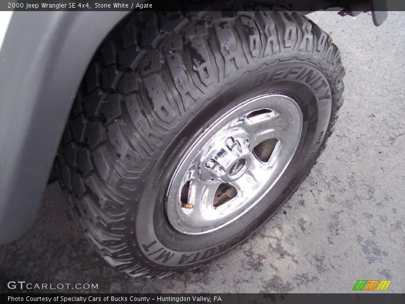 Stone White / Agate 2000 Jeep Wrangler SE 4x4