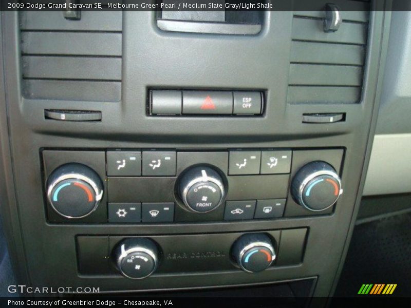 Melbourne Green Pearl / Medium Slate Gray/Light Shale 2009 Dodge Grand Caravan SE