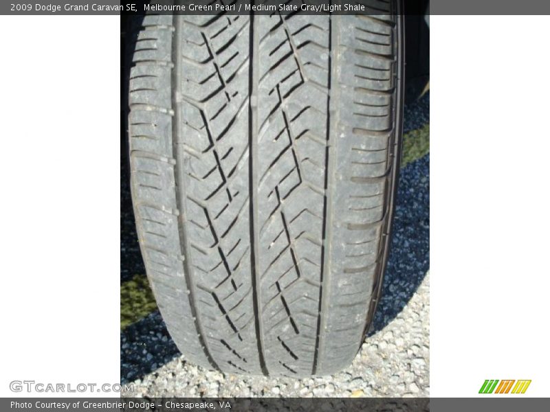 Melbourne Green Pearl / Medium Slate Gray/Light Shale 2009 Dodge Grand Caravan SE