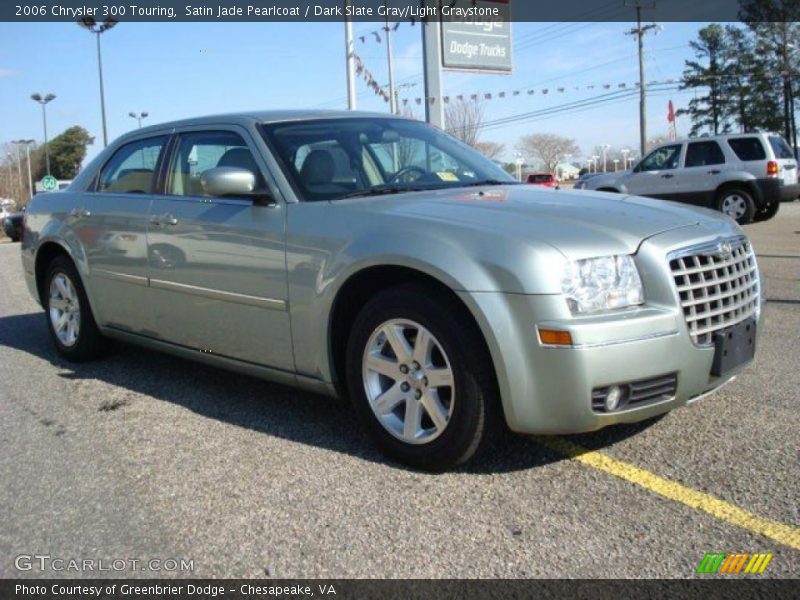 Satin Jade Pearlcoat / Dark Slate Gray/Light Graystone 2006 Chrysler 300 Touring