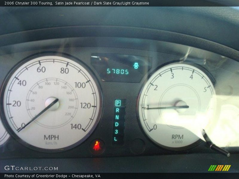 Satin Jade Pearlcoat / Dark Slate Gray/Light Graystone 2006 Chrysler 300 Touring