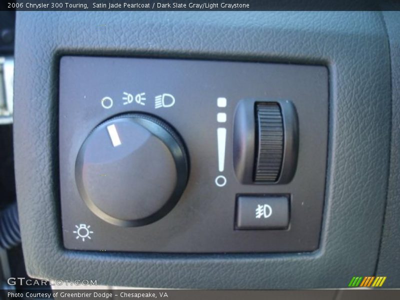 Satin Jade Pearlcoat / Dark Slate Gray/Light Graystone 2006 Chrysler 300 Touring