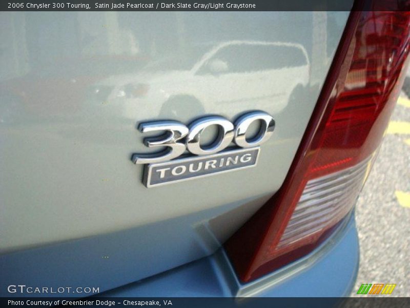 Satin Jade Pearlcoat / Dark Slate Gray/Light Graystone 2006 Chrysler 300 Touring