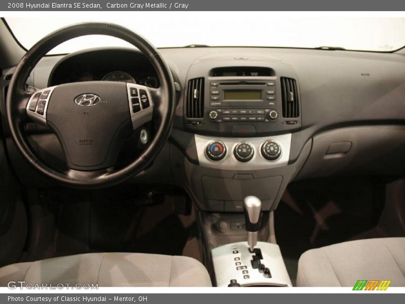 Carbon Gray Metallic / Gray 2008 Hyundai Elantra SE Sedan