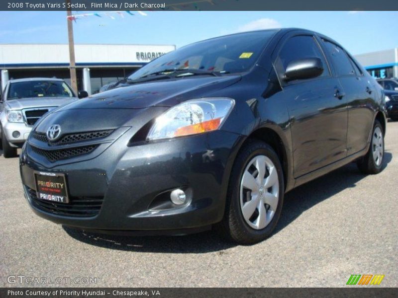 Flint Mica / Dark Charcoal 2008 Toyota Yaris S Sedan