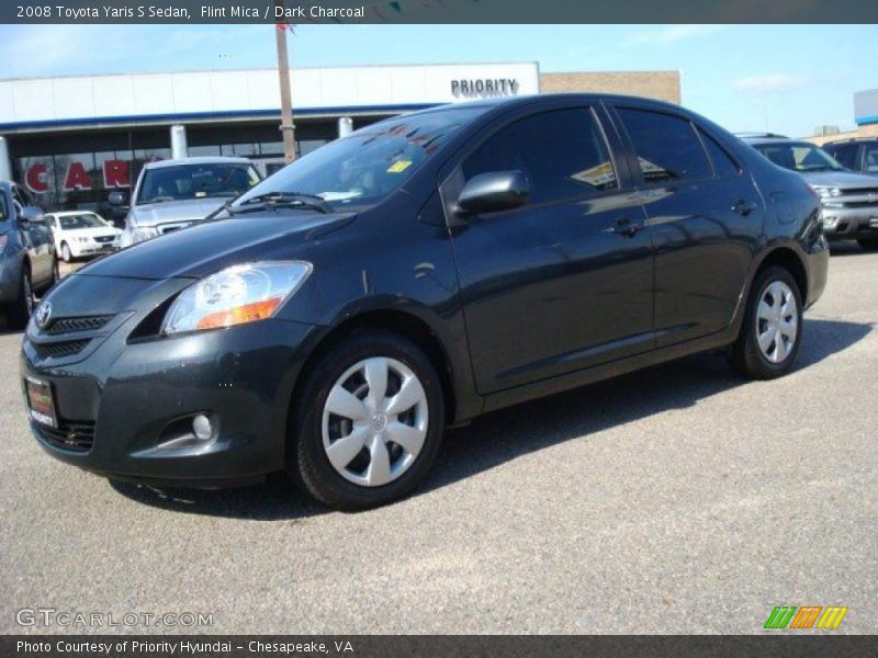 Flint Mica / Dark Charcoal 2008 Toyota Yaris S Sedan