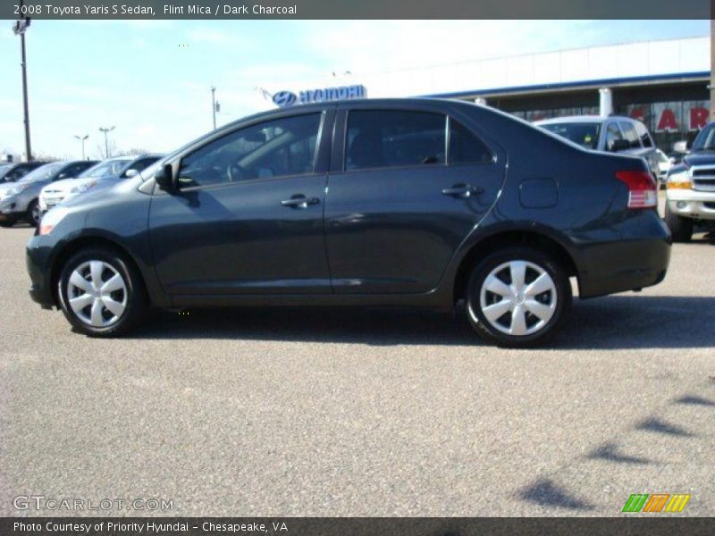 Flint Mica / Dark Charcoal 2008 Toyota Yaris S Sedan