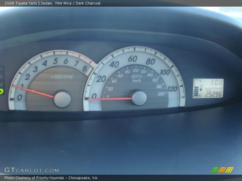 Flint Mica / Dark Charcoal 2008 Toyota Yaris S Sedan