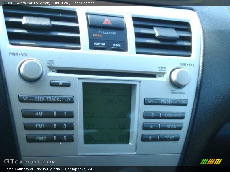 Flint Mica / Dark Charcoal 2008 Toyota Yaris S Sedan