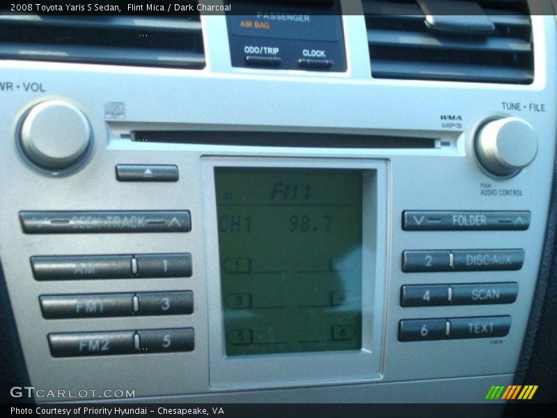 Flint Mica / Dark Charcoal 2008 Toyota Yaris S Sedan