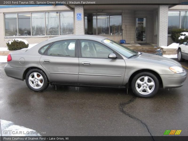 Spruce Green Metallic / Medium Parchment 2003 Ford Taurus SES