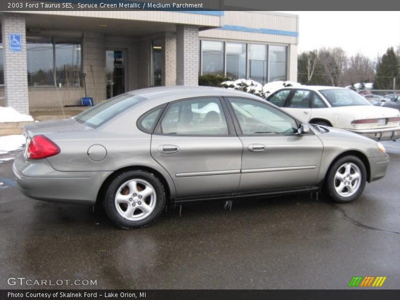 Spruce Green Metallic / Medium Parchment 2003 Ford Taurus SES