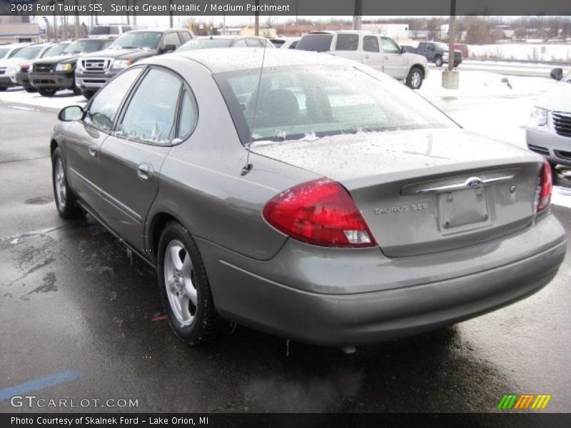 Spruce Green Metallic / Medium Parchment 2003 Ford Taurus SES