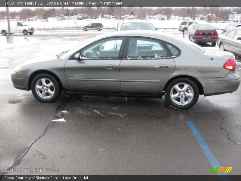 Spruce Green Metallic / Medium Parchment 2003 Ford Taurus SES