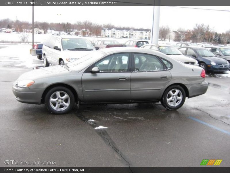 Spruce Green Metallic / Medium Parchment 2003 Ford Taurus SES
