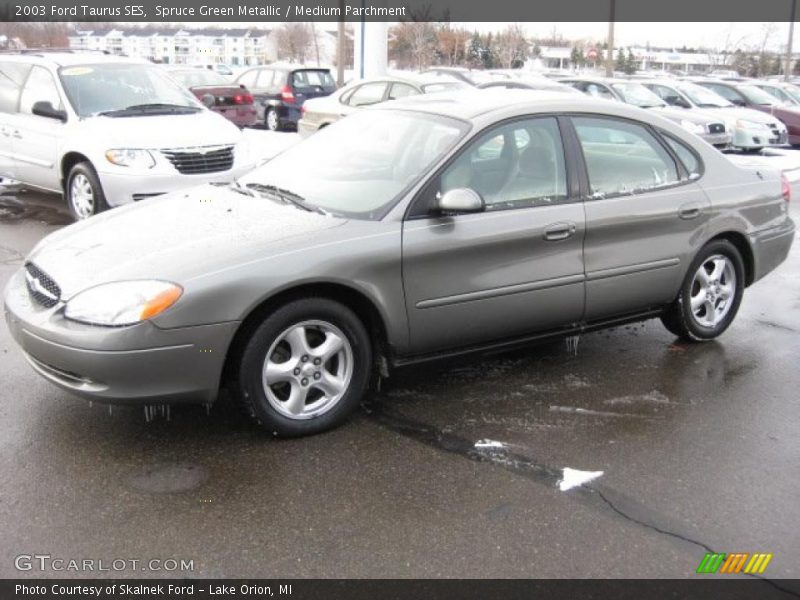 Spruce Green Metallic / Medium Parchment 2003 Ford Taurus SES