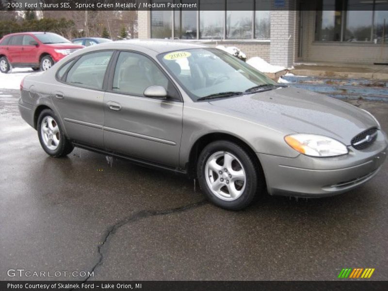 Spruce Green Metallic / Medium Parchment 2003 Ford Taurus SES