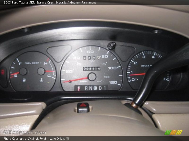 Spruce Green Metallic / Medium Parchment 2003 Ford Taurus SES