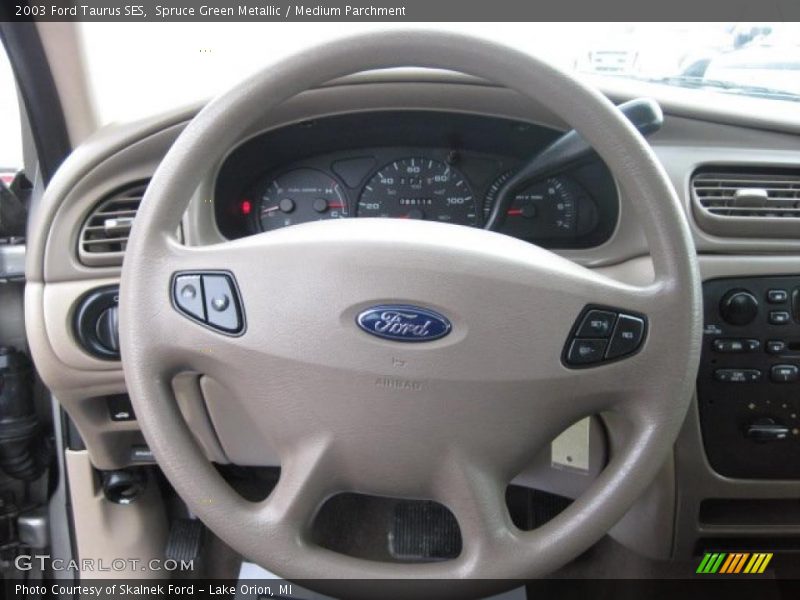 Spruce Green Metallic / Medium Parchment 2003 Ford Taurus SES