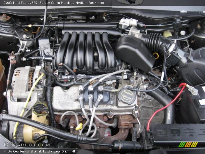 Spruce Green Metallic / Medium Parchment 2003 Ford Taurus SES