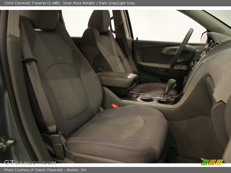 Silver Moss Metallic / Dark Gray/Light Gray 2009 Chevrolet Traverse LS AWD