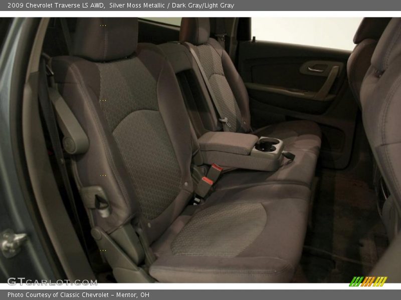 Silver Moss Metallic / Dark Gray/Light Gray 2009 Chevrolet Traverse LS AWD