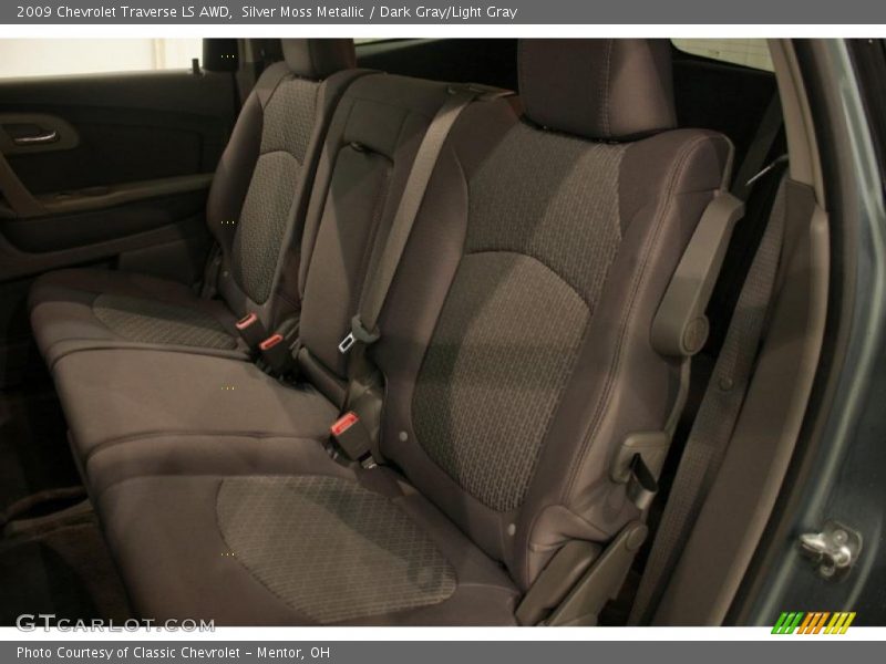 Silver Moss Metallic / Dark Gray/Light Gray 2009 Chevrolet Traverse LS AWD