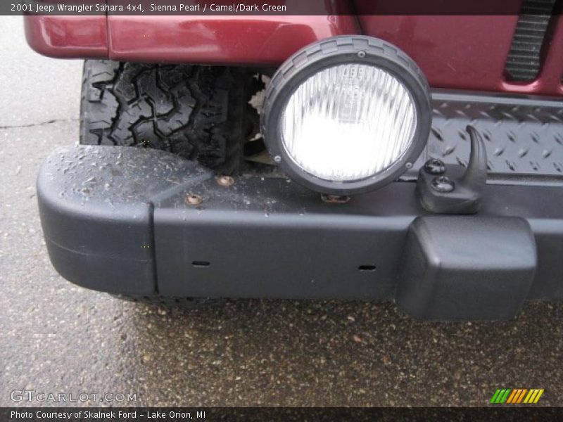 Sienna Pearl / Camel/Dark Green 2001 Jeep Wrangler Sahara 4x4