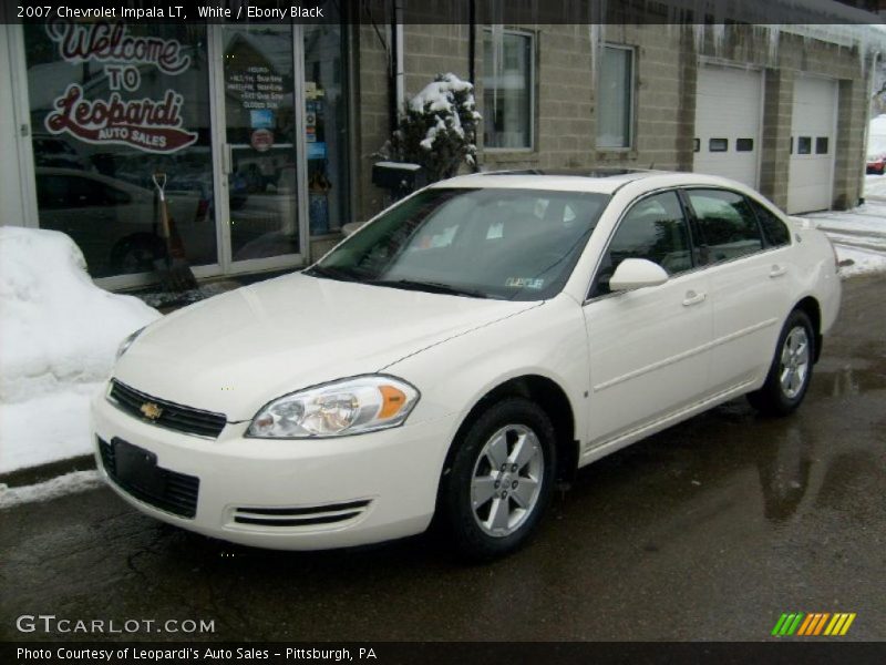 White / Ebony Black 2007 Chevrolet Impala LT