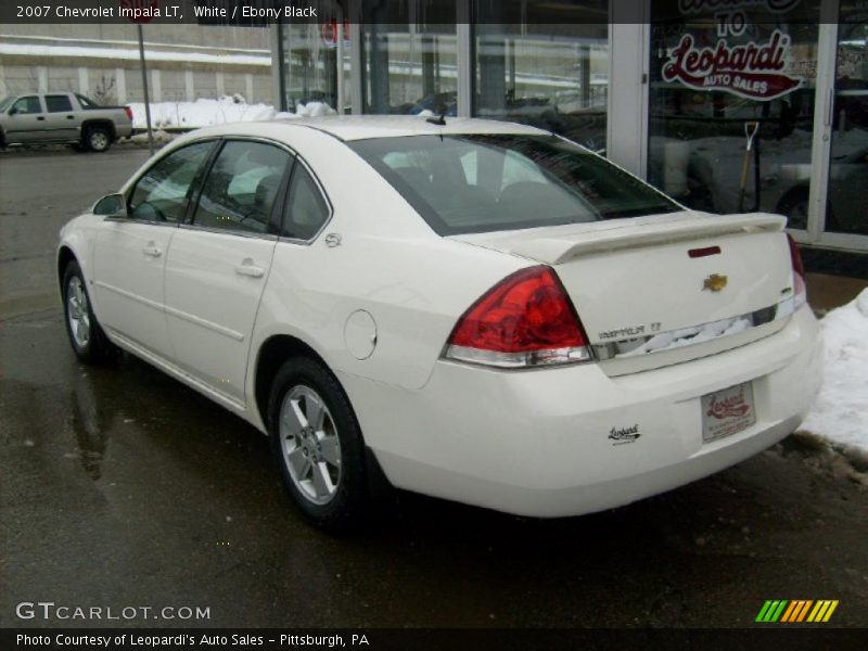 White / Ebony Black 2007 Chevrolet Impala LT