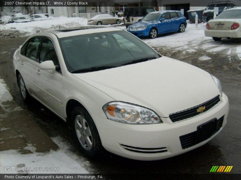 White / Ebony Black 2007 Chevrolet Impala LT