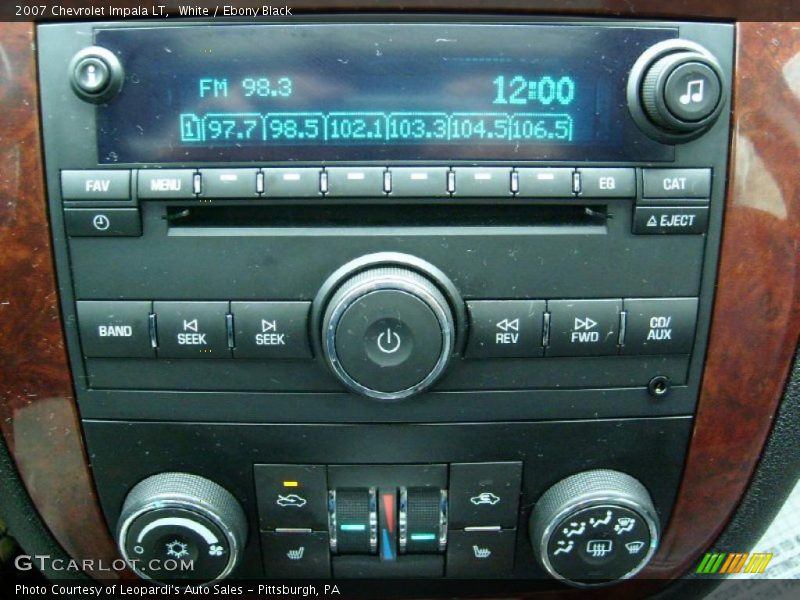 White / Ebony Black 2007 Chevrolet Impala LT