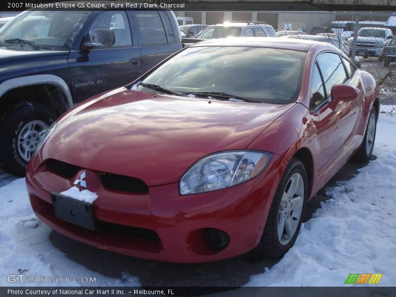 Pure Red / Dark Charcoal 2007 Mitsubishi Eclipse GS Coupe