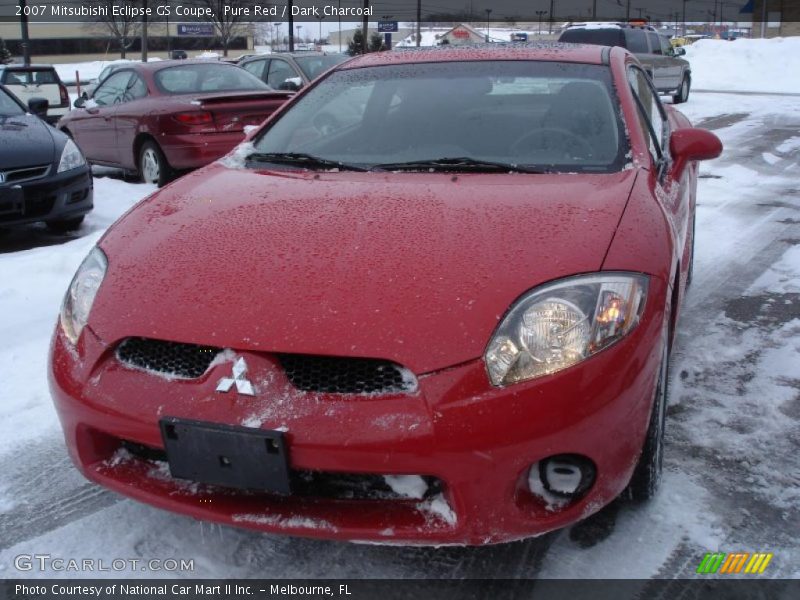 Pure Red / Dark Charcoal 2007 Mitsubishi Eclipse GS Coupe