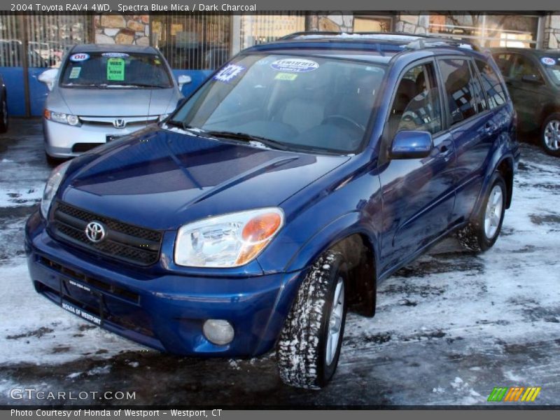 Spectra Blue Mica / Dark Charcoal 2004 Toyota RAV4 4WD