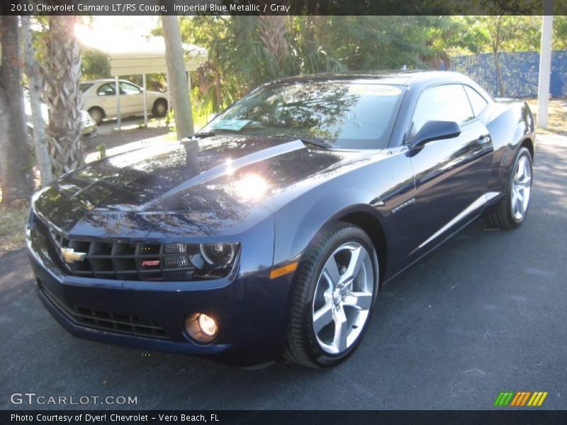 Imperial Blue Metallic / Gray 2010 Chevrolet Camaro LT/RS Coupe