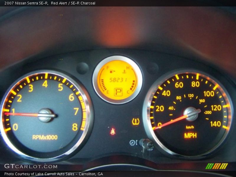 Red Alert / SE-R Charcoal 2007 Nissan Sentra SE-R