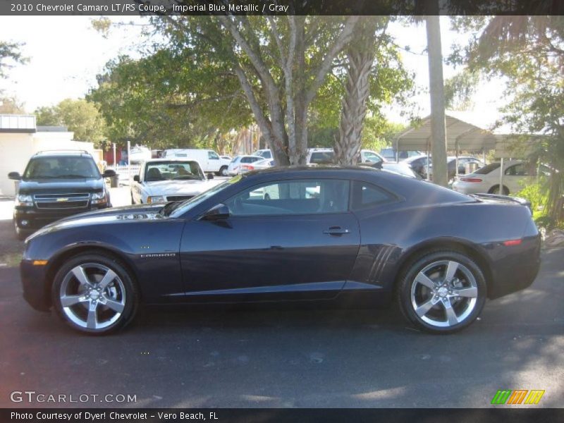 Imperial Blue Metallic / Gray 2010 Chevrolet Camaro LT/RS Coupe