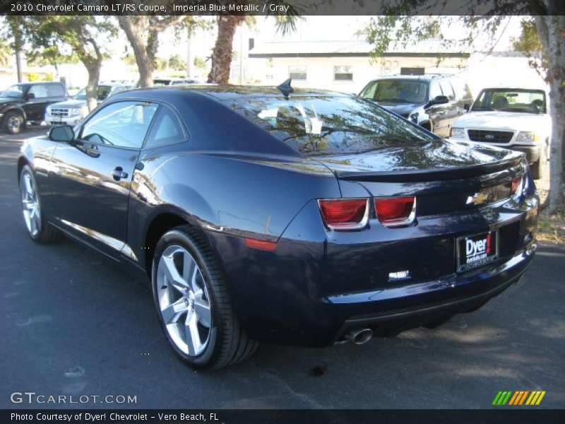 Imperial Blue Metallic / Gray 2010 Chevrolet Camaro LT/RS Coupe