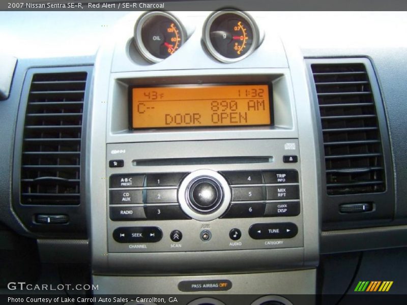Red Alert / SE-R Charcoal 2007 Nissan Sentra SE-R