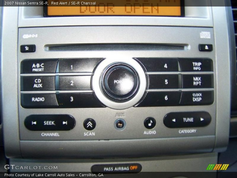 Red Alert / SE-R Charcoal 2007 Nissan Sentra SE-R