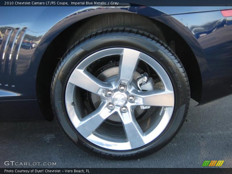 Imperial Blue Metallic / Gray 2010 Chevrolet Camaro LT/RS Coupe
