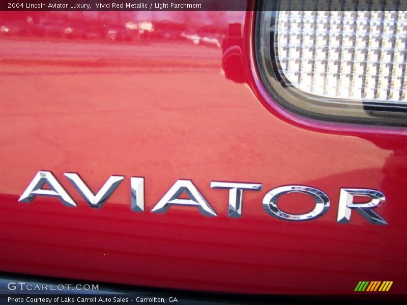 Vivid Red Metallic / Light Parchment 2004 Lincoln Aviator Luxury