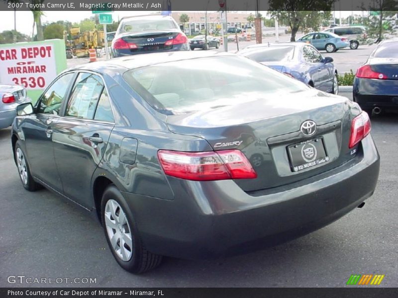 Magnetic Gray Metallic / Ash 2007 Toyota Camry LE