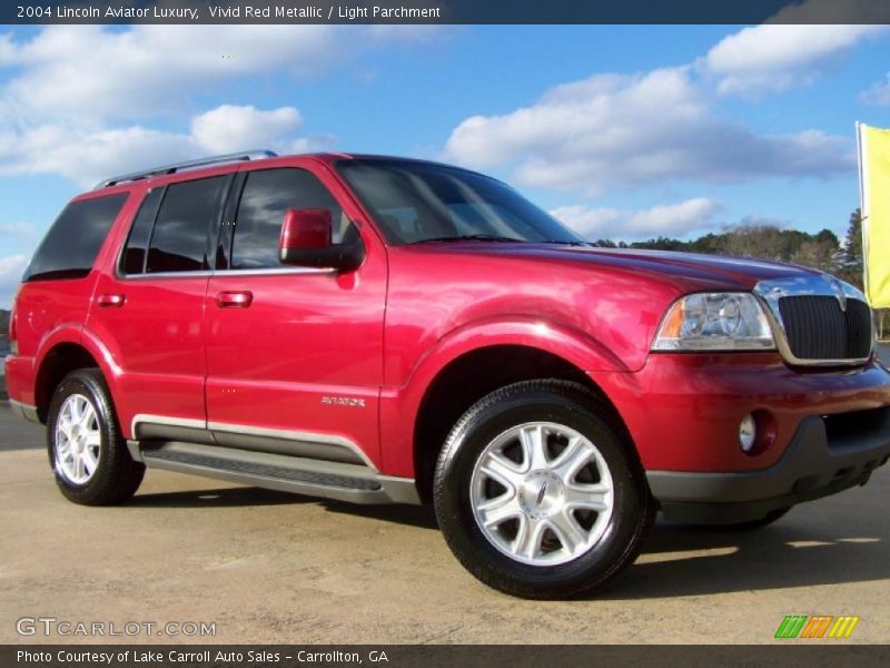 Vivid Red Metallic / Light Parchment 2004 Lincoln Aviator Luxury