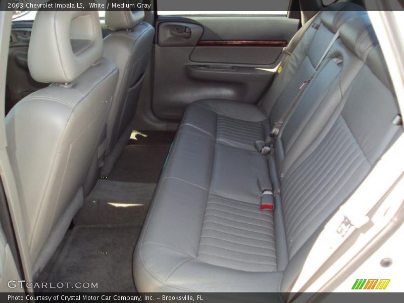 White / Medium Gray 2003 Chevrolet Impala LS