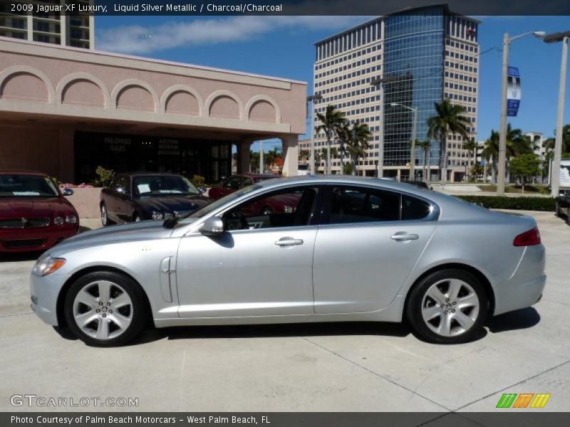 Liquid Silver Metallic / Charcoal/Charcoal 2009 Jaguar XF Luxury