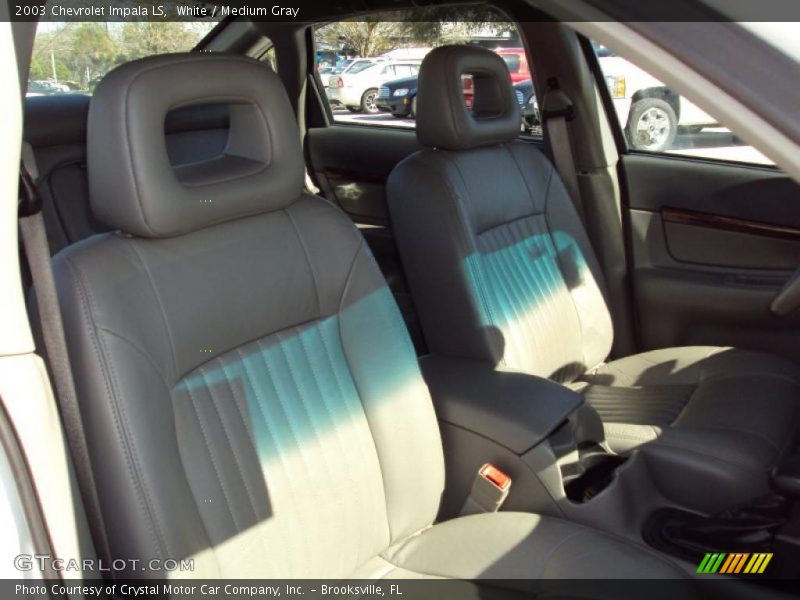 White / Medium Gray 2003 Chevrolet Impala LS