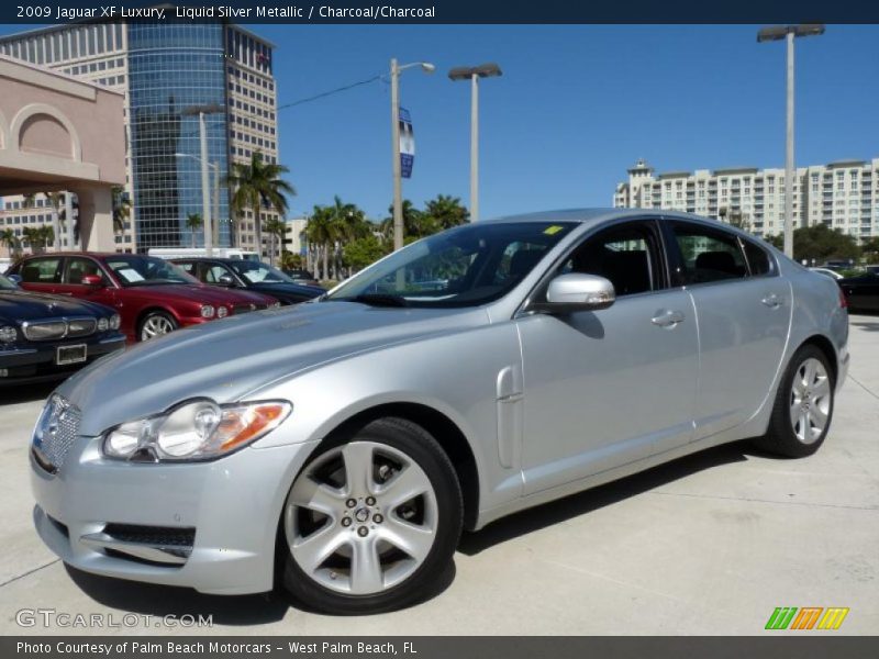 Liquid Silver Metallic / Charcoal/Charcoal 2009 Jaguar XF Luxury