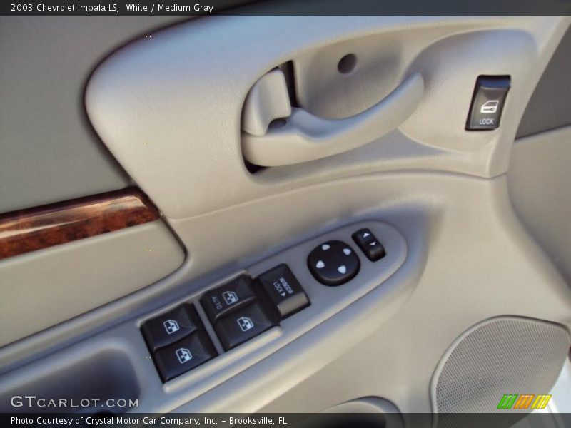 White / Medium Gray 2003 Chevrolet Impala LS